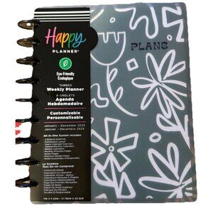 2025 Happy Planner Sustainable Disc-Bound 12-Month Daily, Weekly Monthly Planner